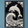 Diamond Painting-DIY Special Shaped Drill Pearl Painting Dolphin(30x40cm)