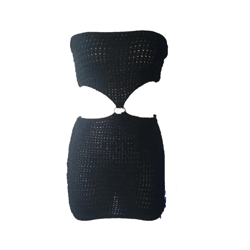 Ueong Ueong New Sexy Tight Knit Dress Strapless Skirt YF2313