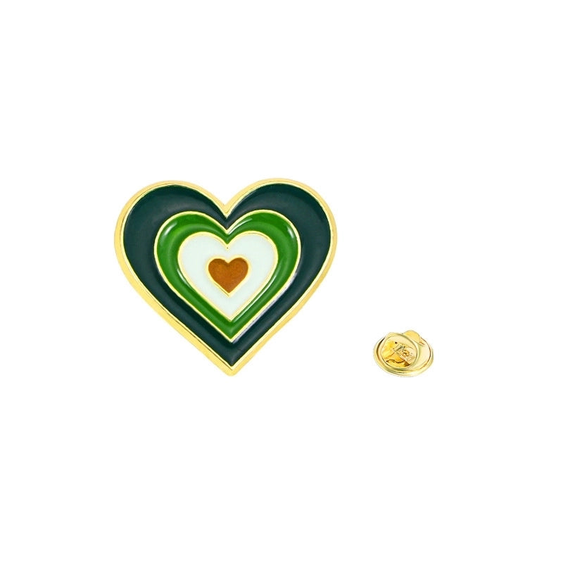 Casual Cute Minimalist Heart Shape Alloy Unisex Brooches