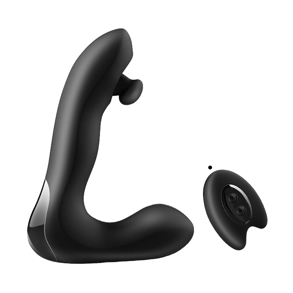2-in-1 Tapping & Vibrating Prostate Massager - Rose Toy