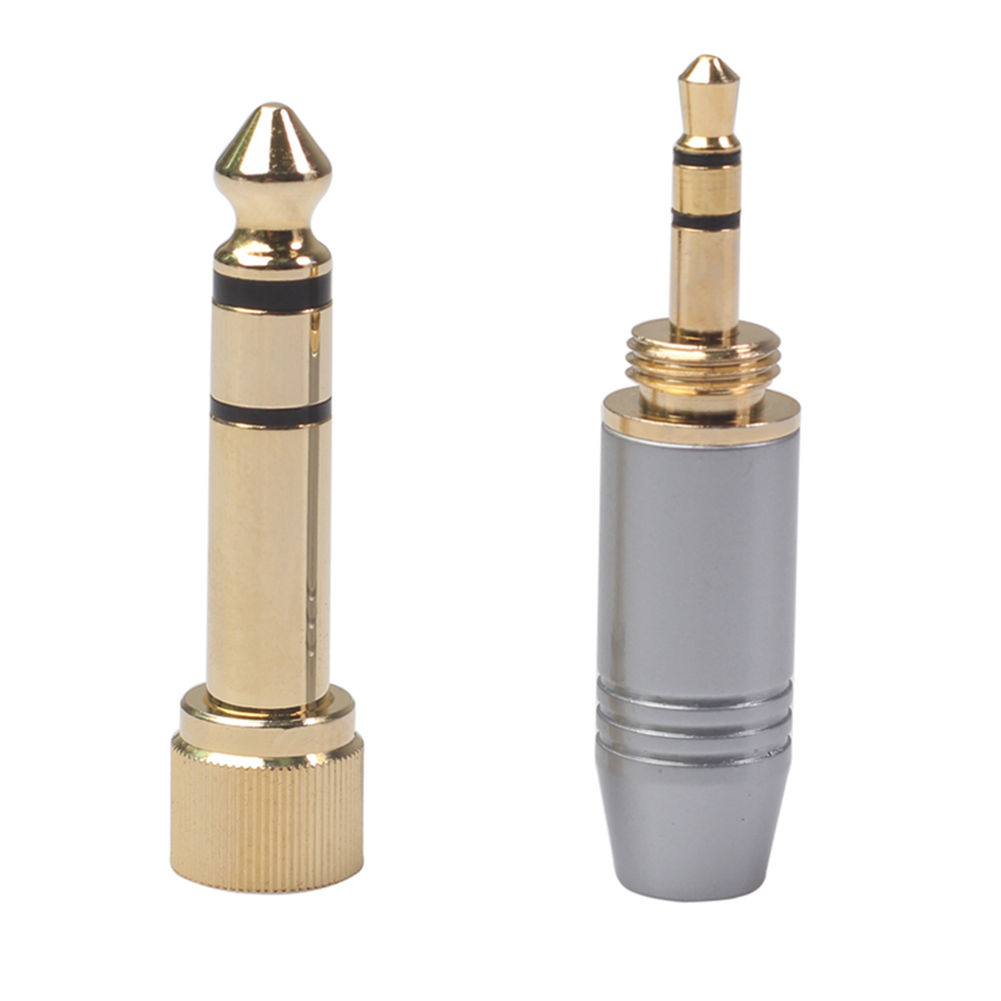 

6.35mm Male to 3.5mm Female Plug Connector with 3.5mm Screw Jack Adapter, 501 Original