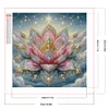 (45*45cm)Lotus - Round AB Drill Diamond Painting