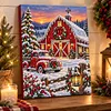 Snowy Barn-Diamond Painting Pearl Art Kit(30X40cm)