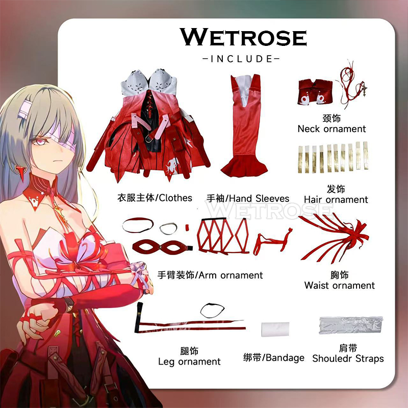 [Wetrose] In Stock Phrolova Wuthering Waves Cosplay Costume  Full Set