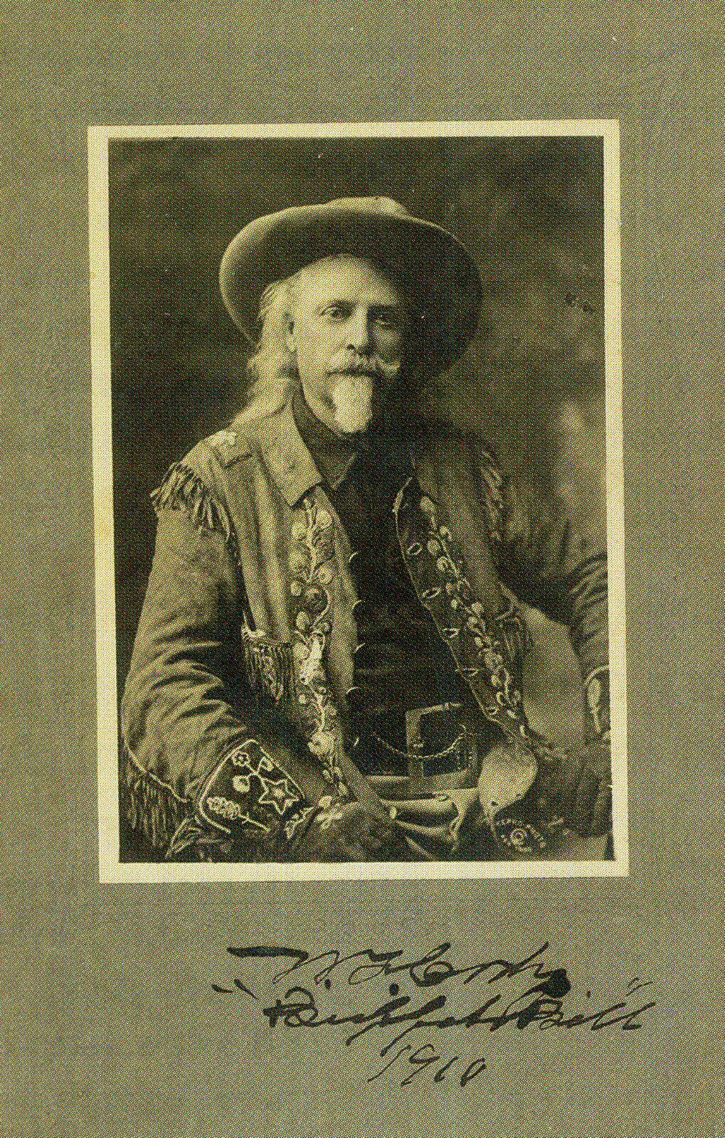 WILLIAM CODY Signed Photo Poster paintinggraph - 'Buffalo Bill' Soldier / Showman - preprint