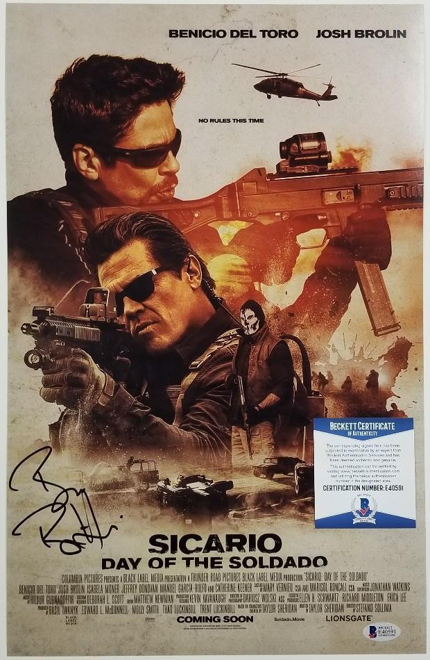 BRUNO BICHIR Signed Sicario 2 11x17 Photo Poster painting Autograph (D) ~ Beckett BAS COA