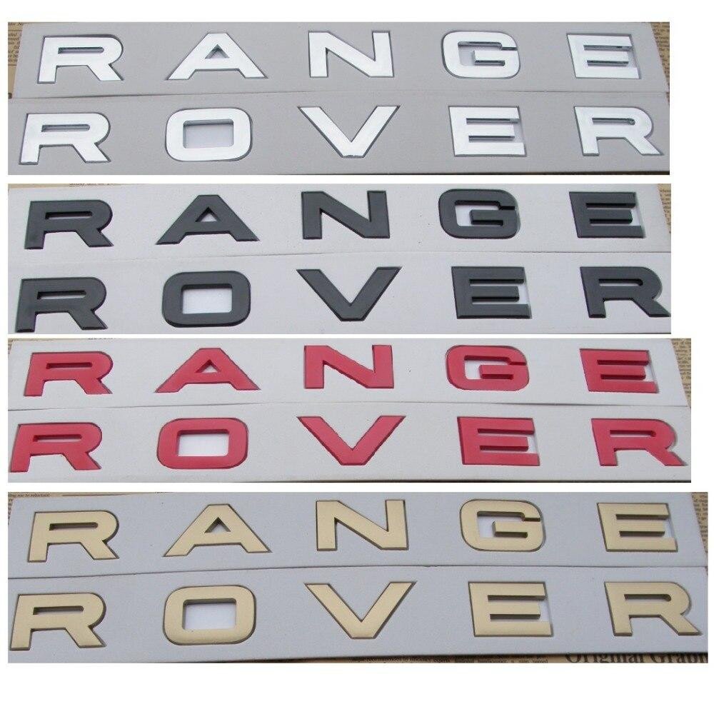 Number Letters Word " RANGE ROVER " Car Trunk Badge Emblem Badges Emblems for  Range Rover voiturehub dxncar