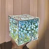 Tulip Night Light Handmade DIY Magic Cube Tulips Flower Table Lamp and Mirror Home decor Gift