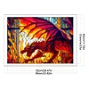 >SALE<Full Embroidery Cotton Thread 11CT Print Stain Glass Dragon Cross Stitch 60x45cm