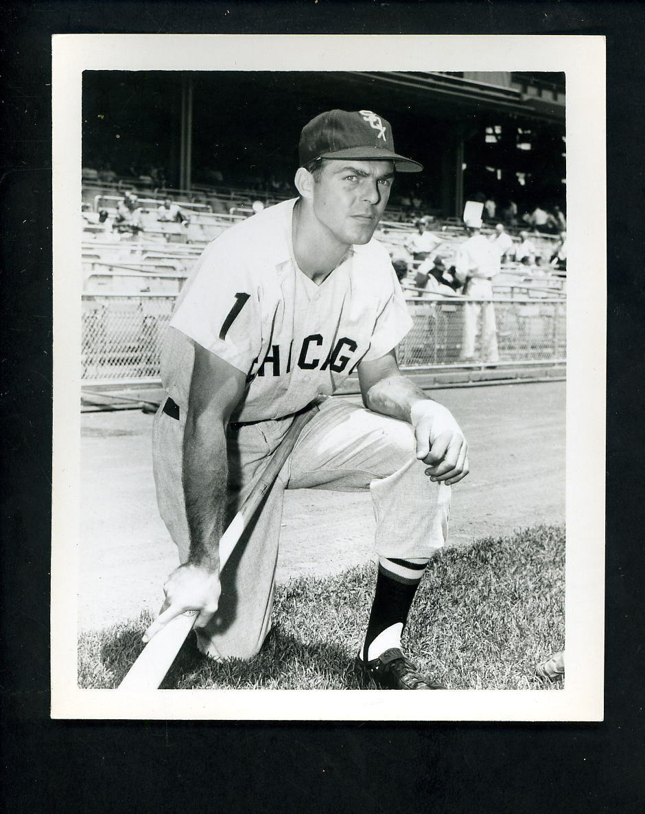 Jim Landis 1960 Type I Louis Requena Press Original Photo Poster painting Chicago White Sox