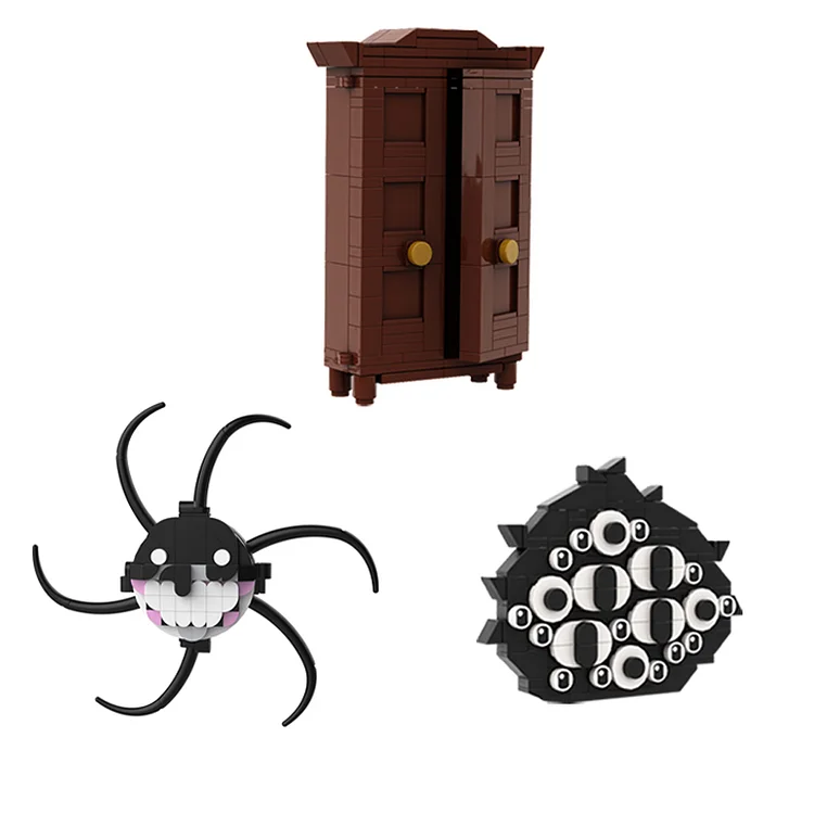 MOC Doors Demo Figures Building Block Set Horror Game Screech Tentacle  Monster Villains Brick Toy Children Gifts Building Blocks