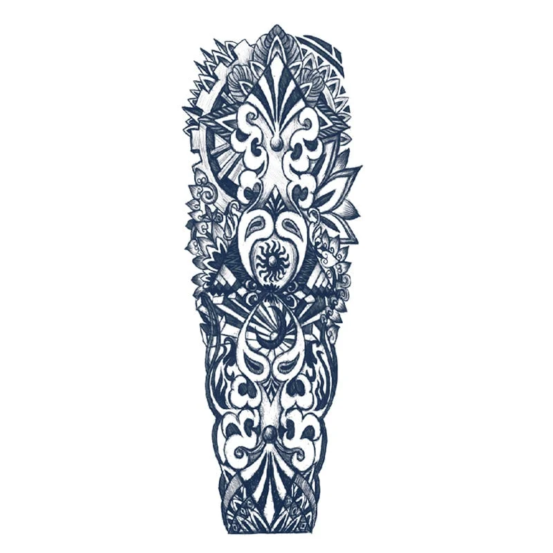 Body Art Arm Fake Sleeve Tattoos For Men Waterproof Wolf Tiger Chinese Dragon Sticker Temporary Fox Tattoo Waterproof Sleeves 303