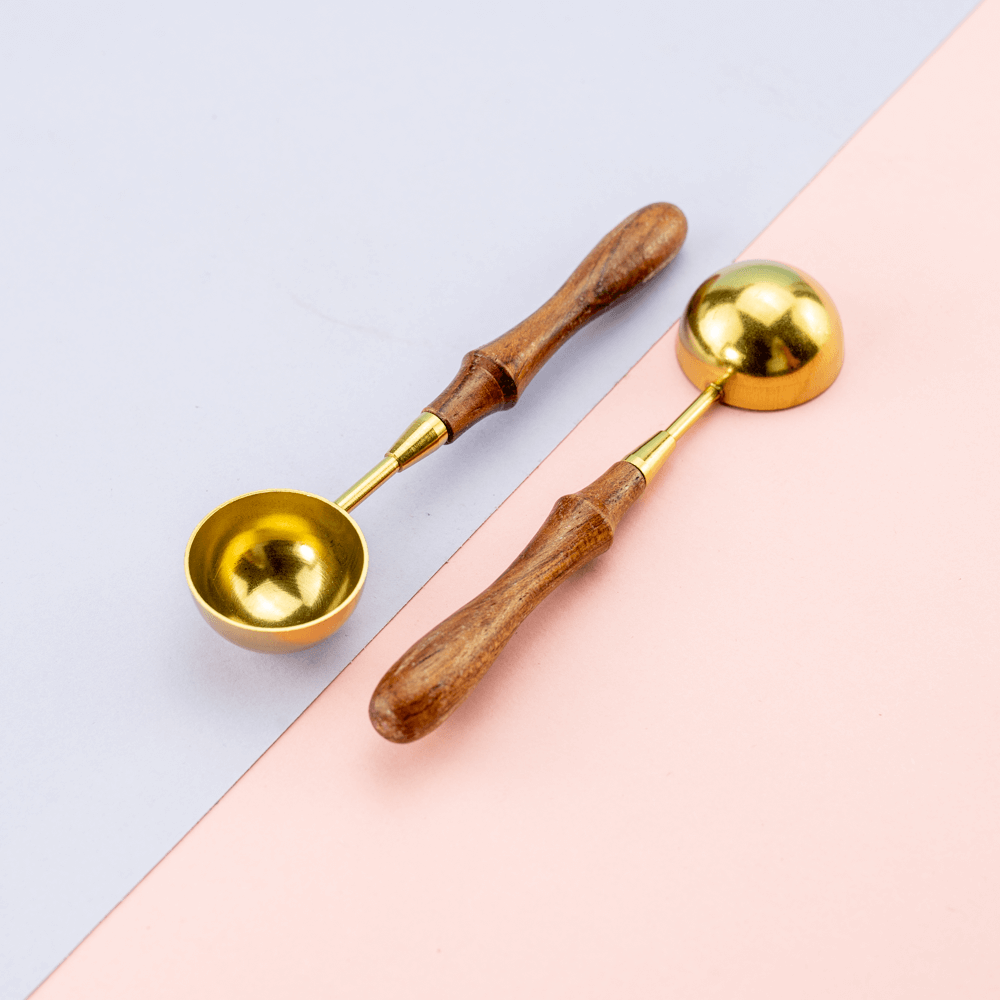Sealing Wax Melting Spoon GOLD