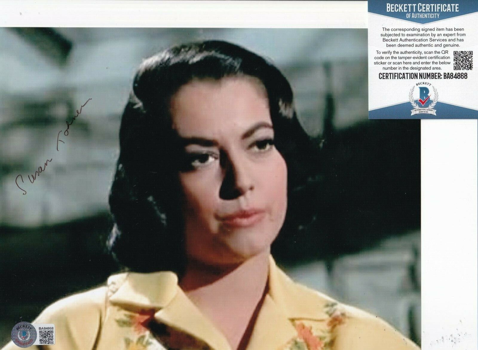 SUSAN KOHNER signed (IMITATION OF LIFE) Movie 8X10 Photo Poster painting BECKETT BAS BB84868