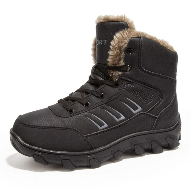 Blankf MIXIDELAI 2022 New Men Boots Winter Outdoor Sneakers Mens Snow Boots Keep Warm Plush Boots Plush Ankle Snow Work Casual Shoes