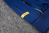 Joyfball 2025/2026 Real Madrid Long Zipped Jacket Retro Version Royal Blue Soccer Jersey 1:1 Thai Quality 