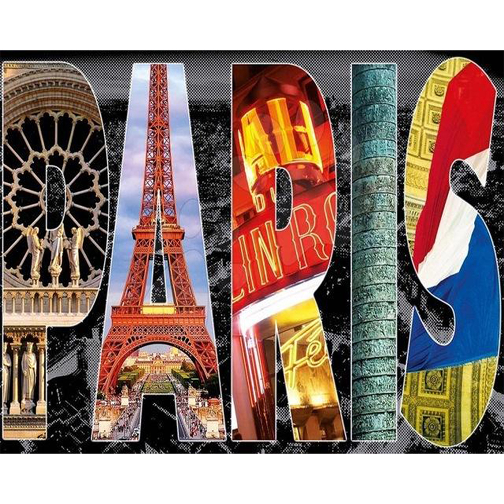 

50*40CM - Round Drill Diamond Painting - Paris Architecture, 501 Original