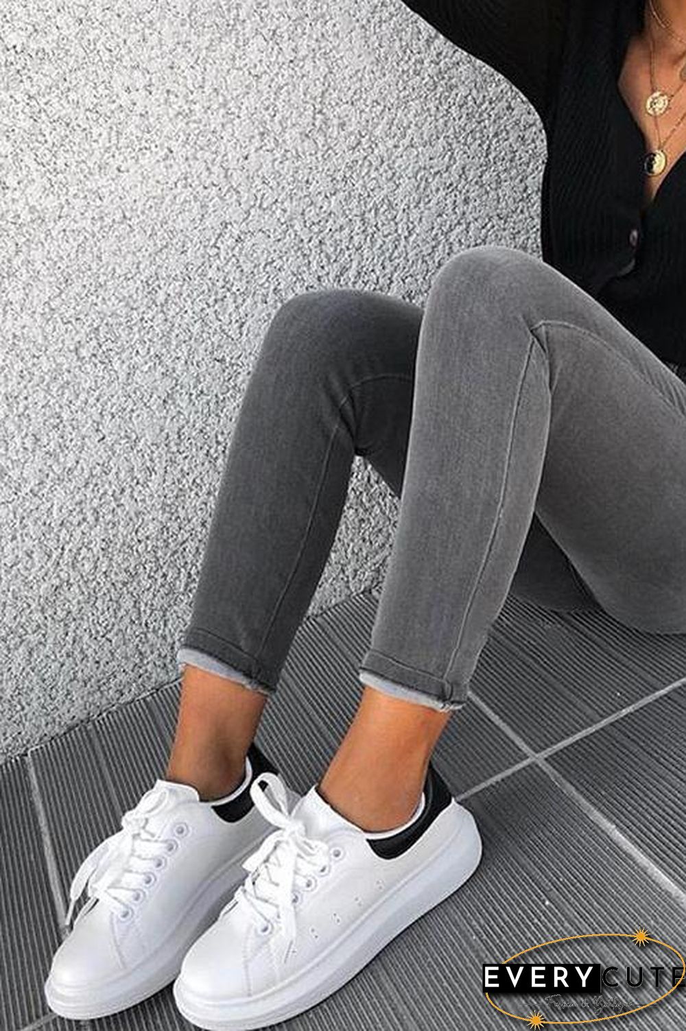 Lace Up White Sneakers