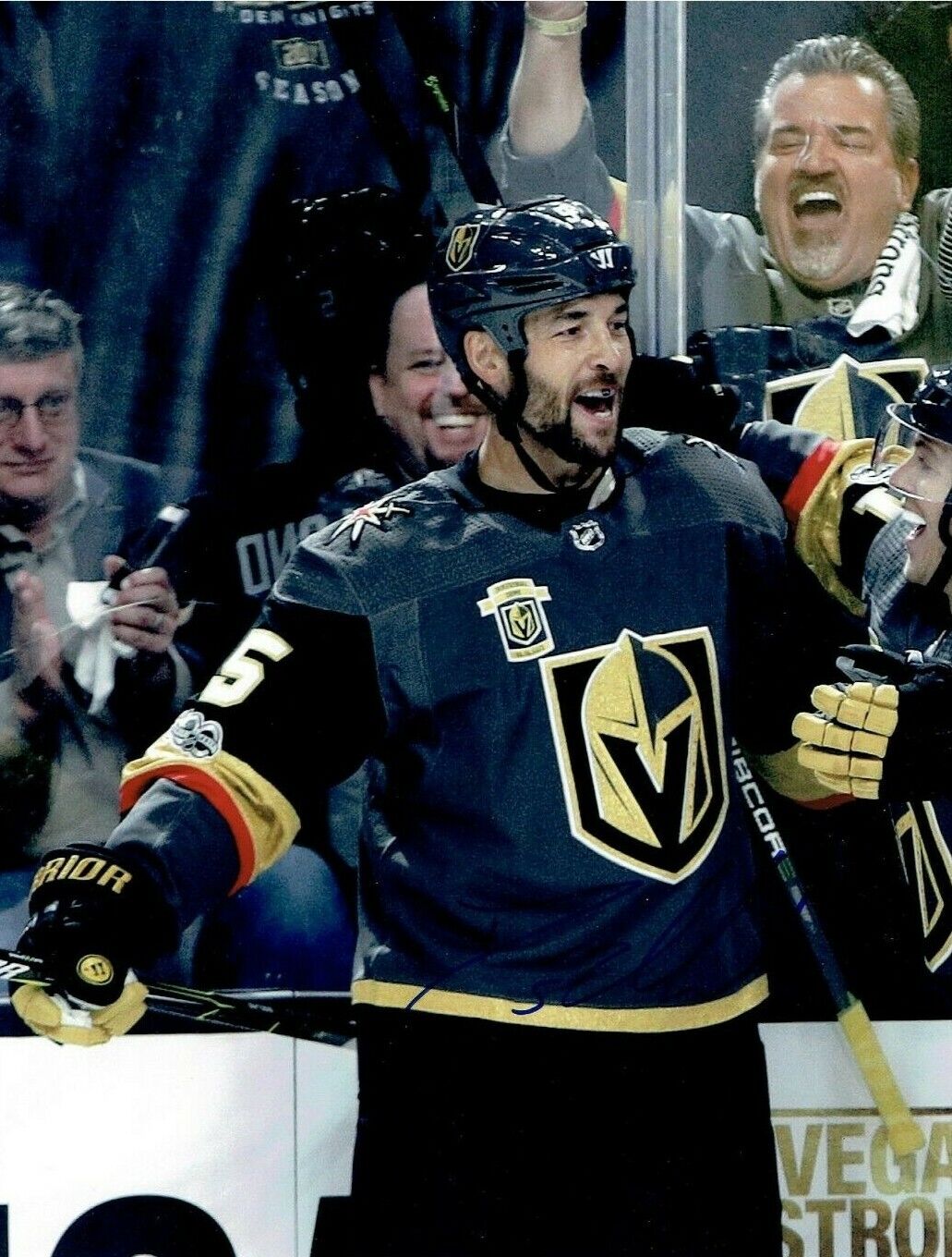 DERYK ENGELLAND autographed SIGNED VEGAS GOLDEN KNIGHTS 8x10 Photo Poster painting