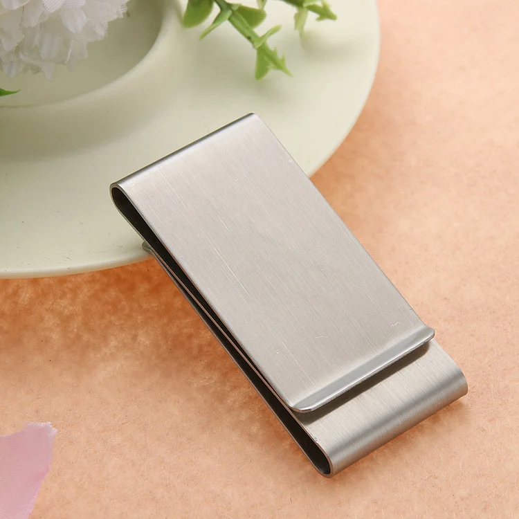 Stainless Steel Collar Clip Solid Color Fashion Unisex Change Clip for Card Book