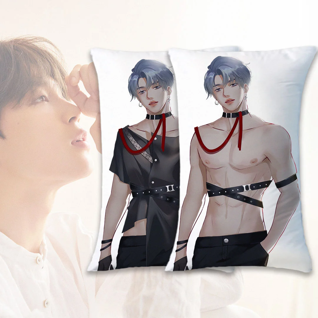 BTS anime double-sided pillow 40*60cm