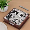 Wooden DIY Black White Cat Diamond Painting Kit Note Box with 160 Papers Gifts