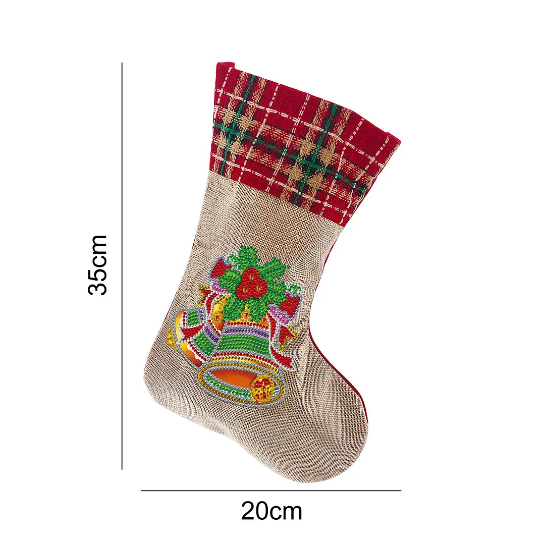 DIY Diamond Painting Christmas Socks