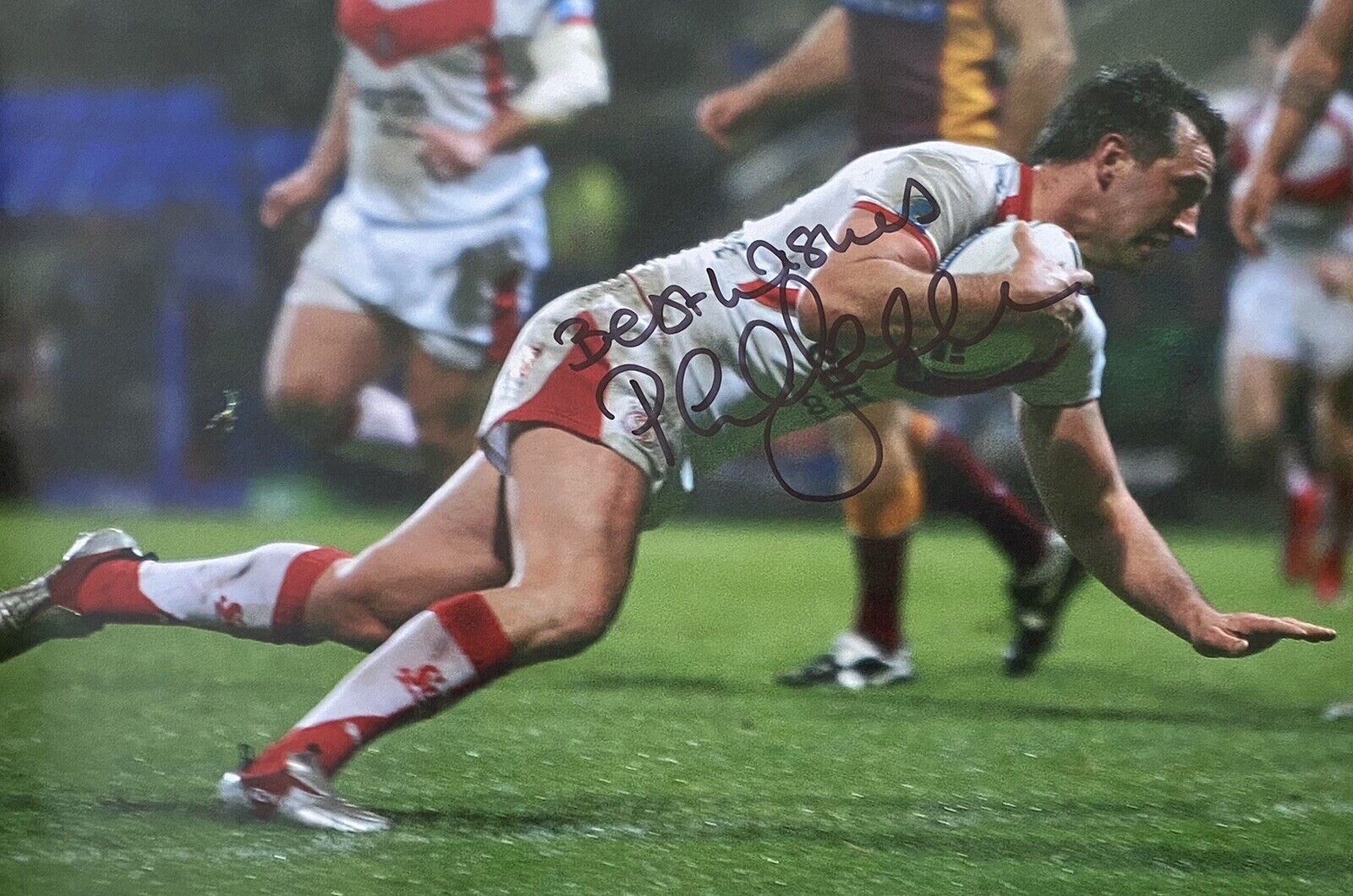 Paul Sculthorpe Genuine Hand Signed St Helens 12x8 Photo Poster painting 3