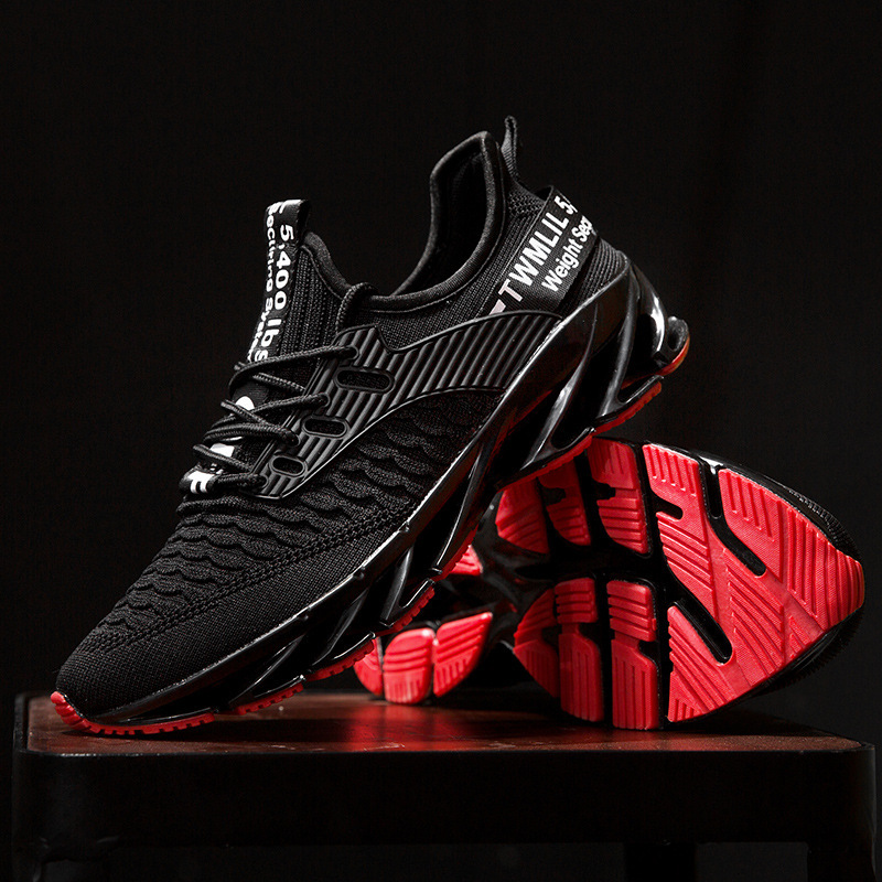 Arkget Shoes | Men's Radial Blade Sole Running Shoes Breathable Knit Sneakers