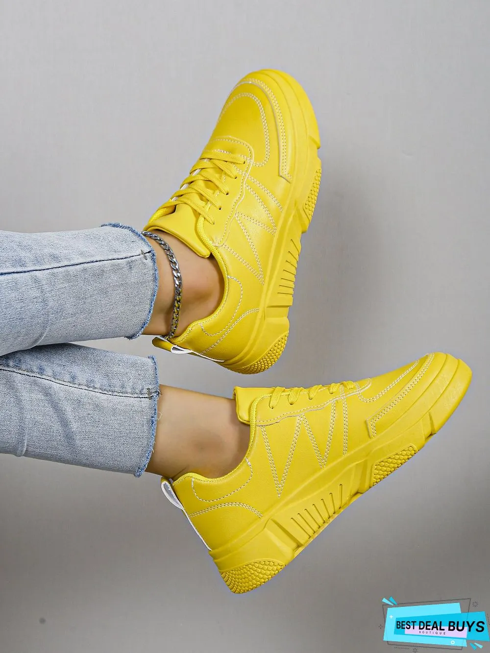 Casual Plain Color Skate Shoes