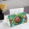 (25cm)Garden Ladybug Floral DIY Diamond Painting PU Tissue Holder Box