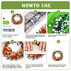 (US Local)Acrylic Pumpkin Wreath   DIY Hanging Diamond Art Kits Wall Door Decoration