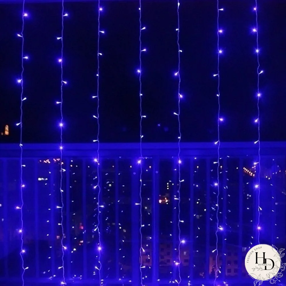 3Mx3M 300 LED Curtain Light Romantic Christmas Wedding Outdoor Decoration Curtain String Light