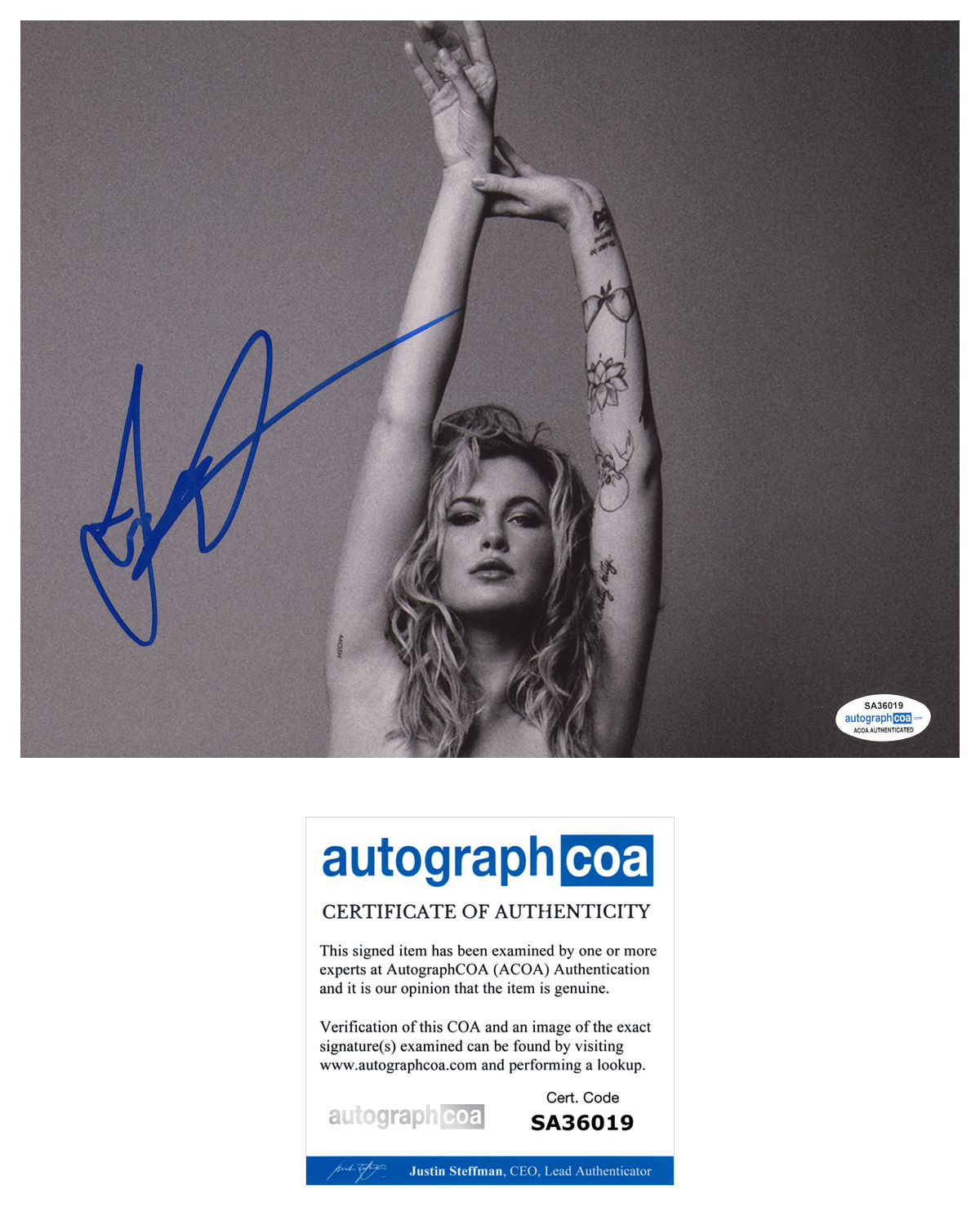 Ireland Baldwin Signed Autographed 8x10 Photo Poster painting Sexy Model ACOA COA