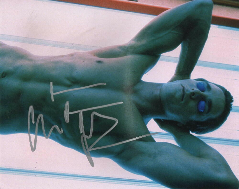 CHRISTIAN BALE SIGNED AUTOGRAPH 8X10 Photo Poster painting - AMERICAN PSYCHO SHIRTLESS STUD RARE