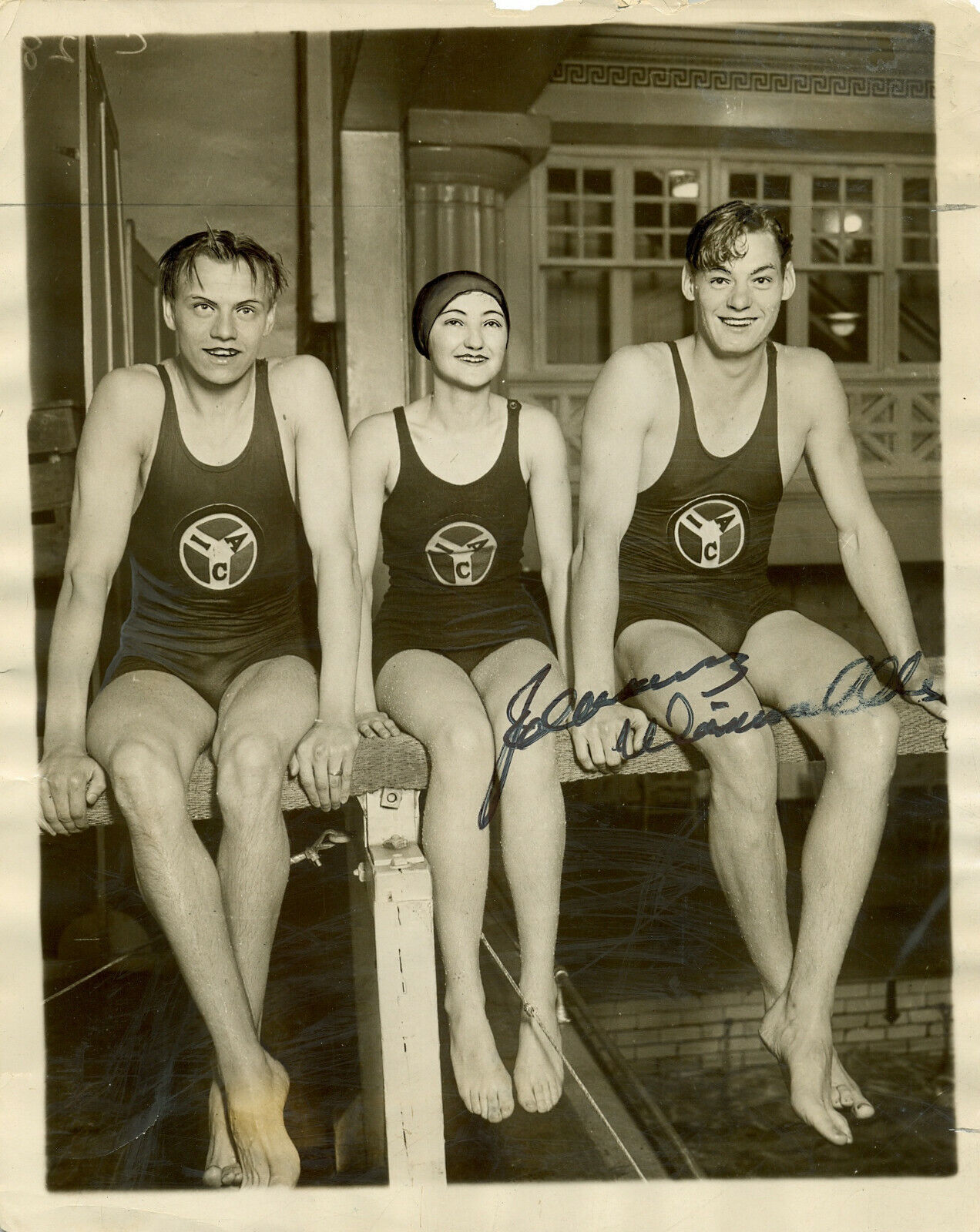 Tarzan' Signed Photo Poster paintinggraph - JOHNNY WEISSMULLER Film Actor & Olympics preprint