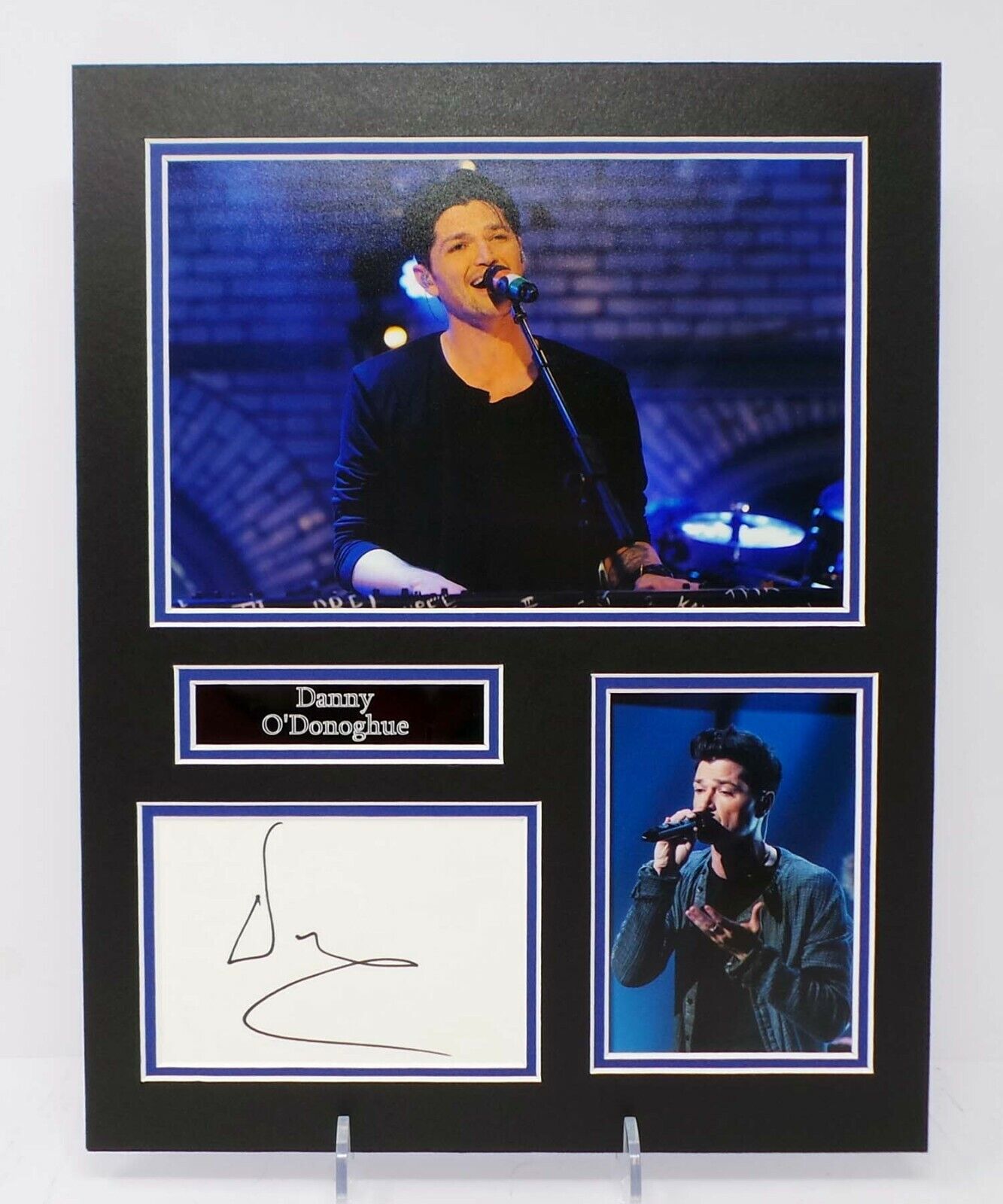 Danny O'DONOGHUE The Script Singer Signed & Mounted Photo Poster painting Display AFTAL RD COA