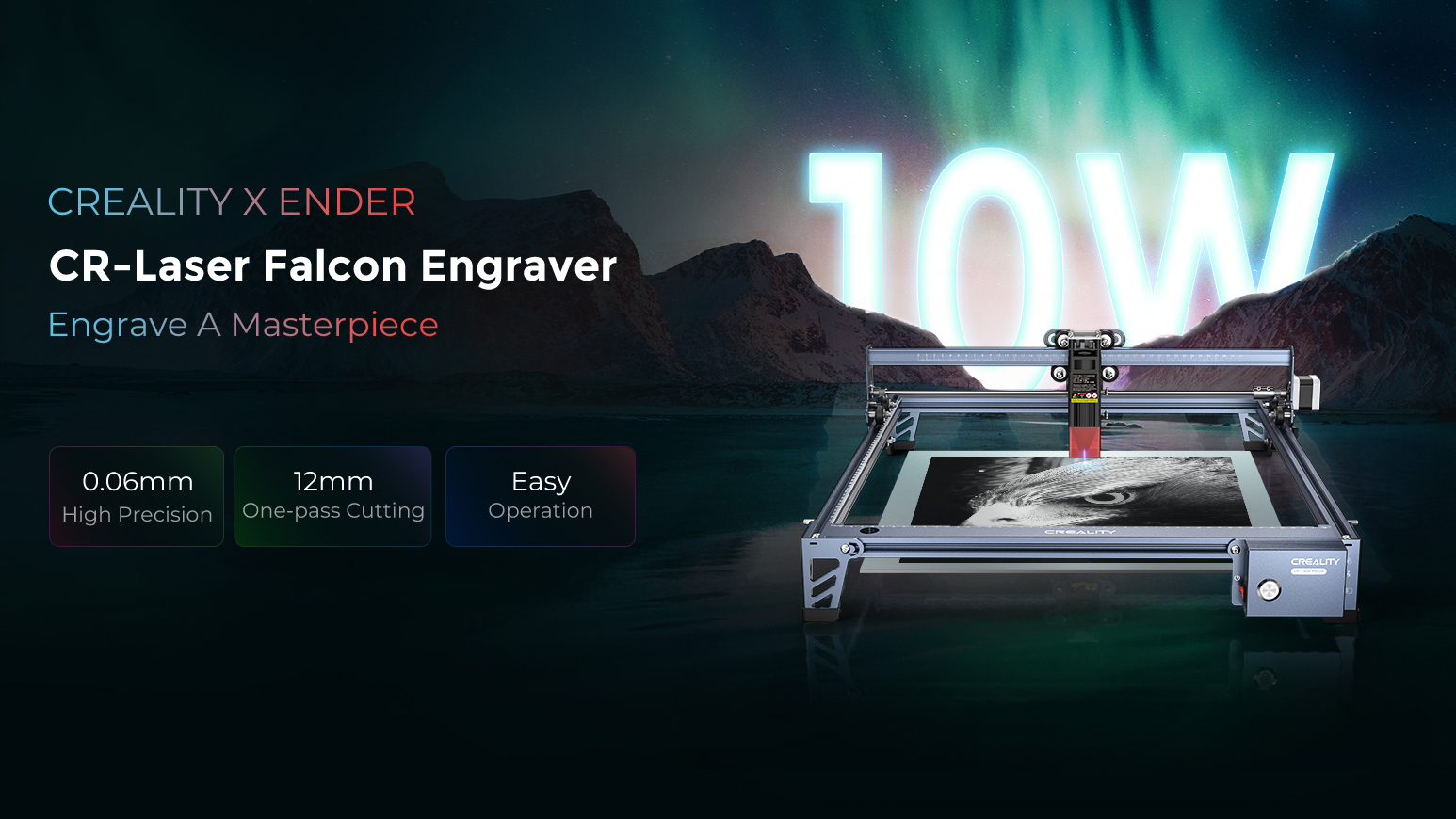 CR-Laser Falcon Laser Engraver (10W) - Creality 3D