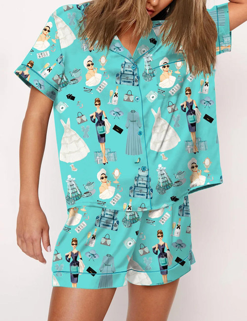 Rotimia Tiffany's Breakfast Short Sleeves Pajama Set