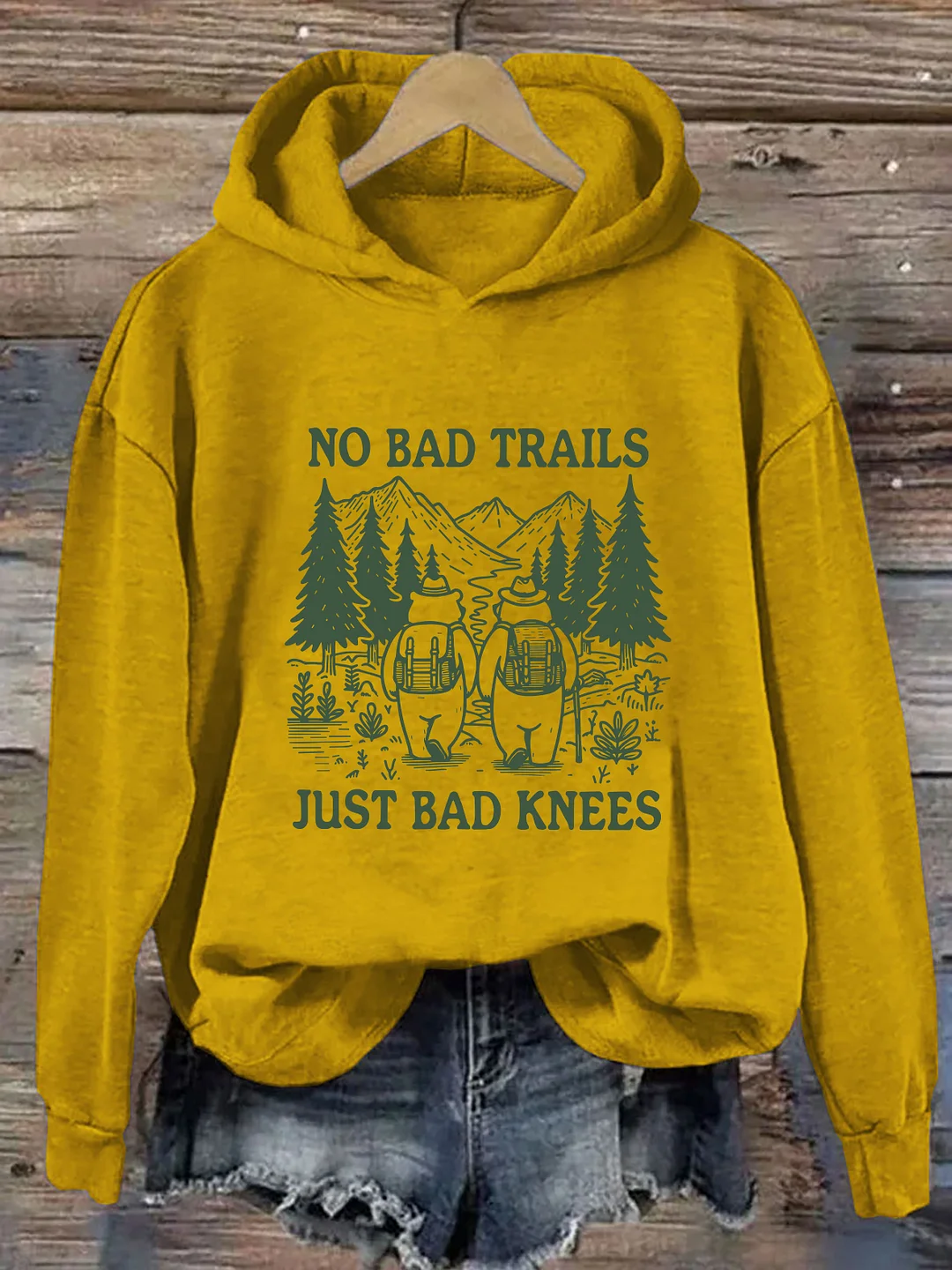 No Bad Trails Just Bad Knees Hoodie