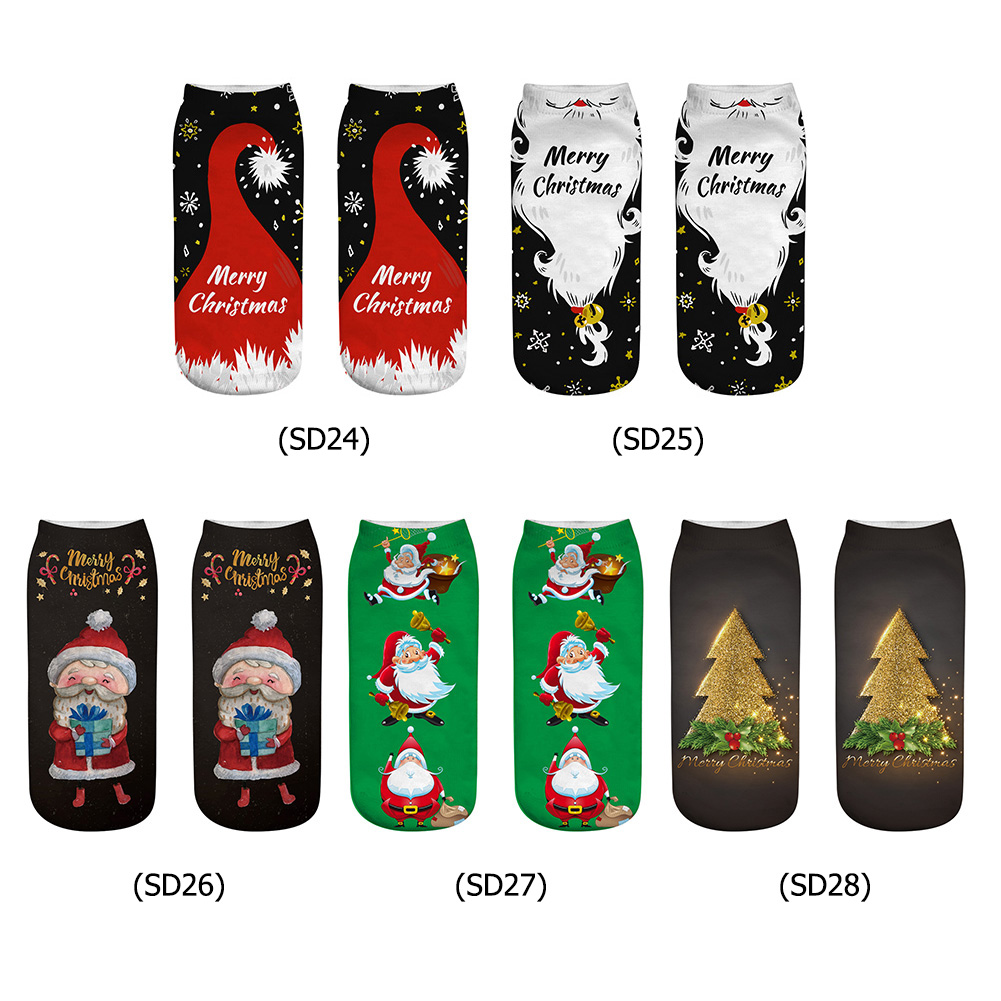 

2pcs Merry Christmas Stockings Polyester Fabric Sock Kids Candy Gifts Bag, Sd28, 501 Original