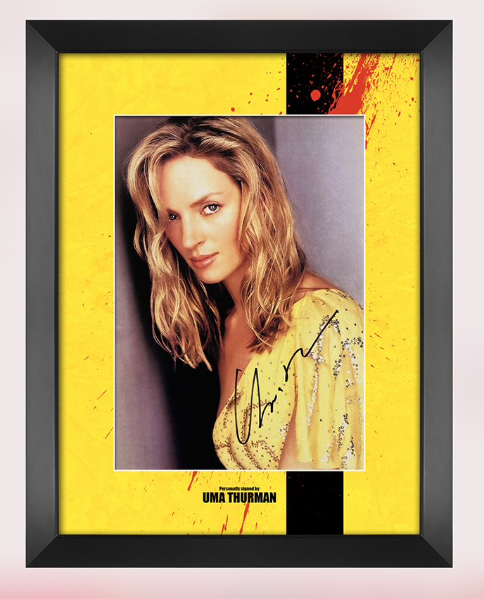 Uma Thurman Signed & Framed 10X8 Photo Poster painting Mount Display Genuine AFTAL COA