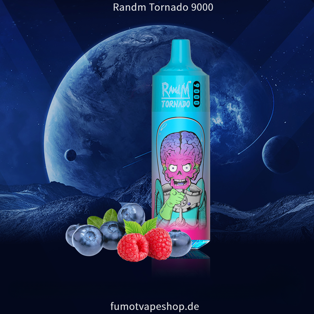 Randm Tornado 9000 Heidelbeere Himbeere  fumotvapeshop