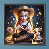 Diamond Painting -DIY Full Round Drill Girl(40*40CM)