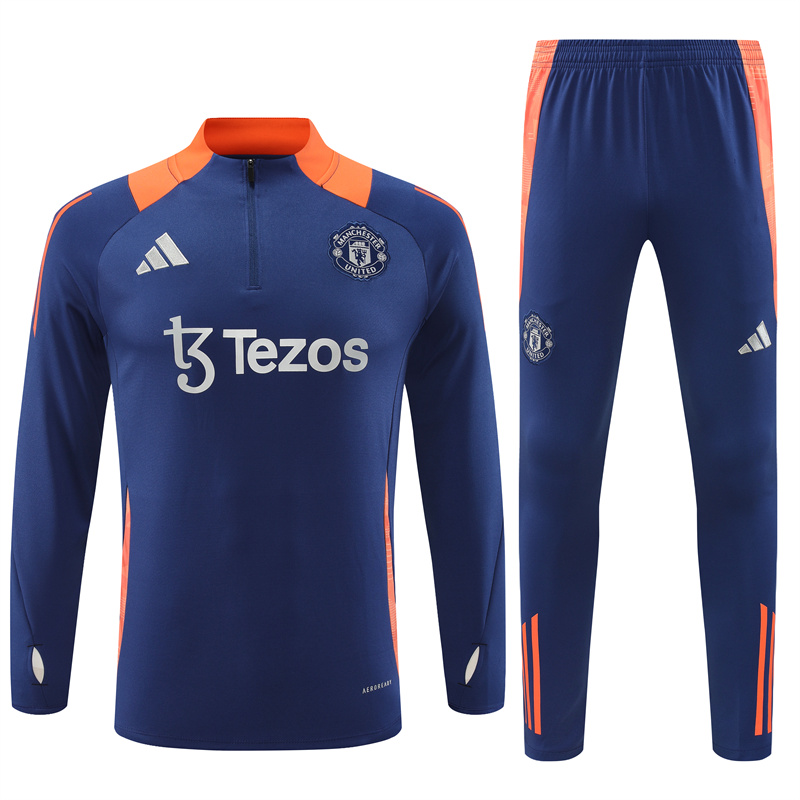 Manchester United 24-25 Long Sleeve Training Set - Deep Blue