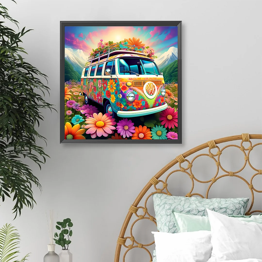Diamond Painting - Full Round Drill - Bus(Canvas|40*40cm)