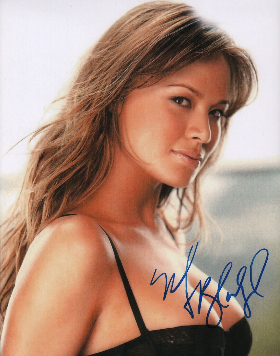 Moon Bloodgood signed 11x14 Photo Poster painting