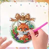 6Pcs Diamond Painting Acrylic Christmas Animals Fridge Stickers Magnets Decals for Home Decor