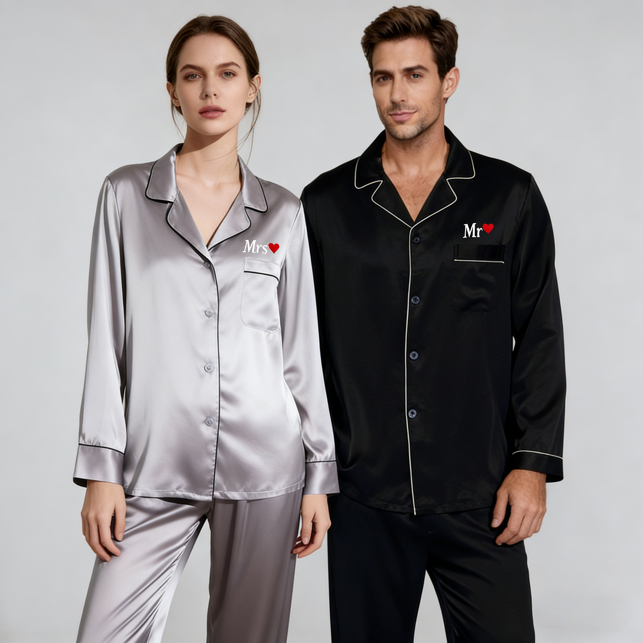 2 Sets of Romantic Vibes Silk Pajamas REAL SILK LIFE