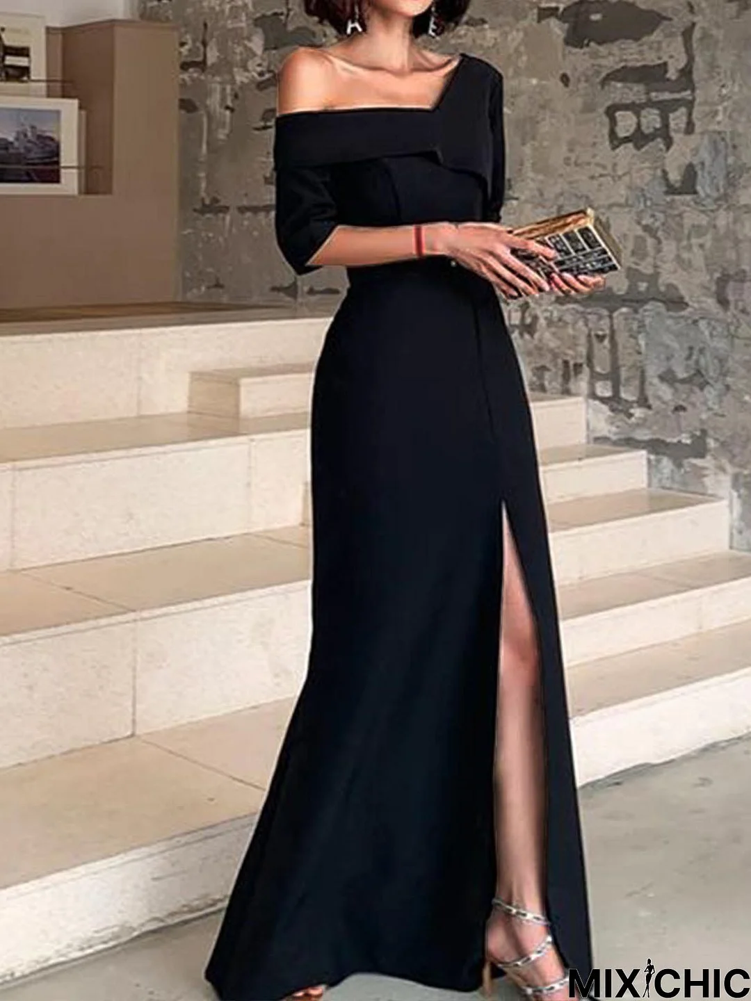 Regular Fit Elegant Evening Maxi Dress